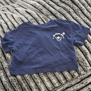 Athletic Works Navy Blue Kids Cropped Tee